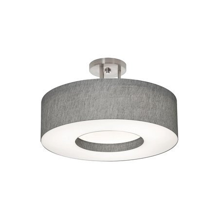 AFX Montclair 20" LED Semi-Flush - Grey MCF1932LAJUD-GYSF